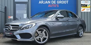 Mercedes-Benz C-klasse 180 156PK AMG line Navi Cruise Ecc Trekhaak LED Leder