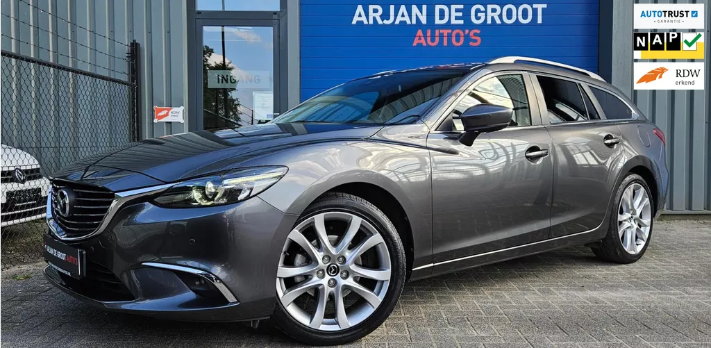 Mazda 6 Sportbreak 2.0 SkyActiv-G 165 Navi Camera Trekhaak Keyless LED